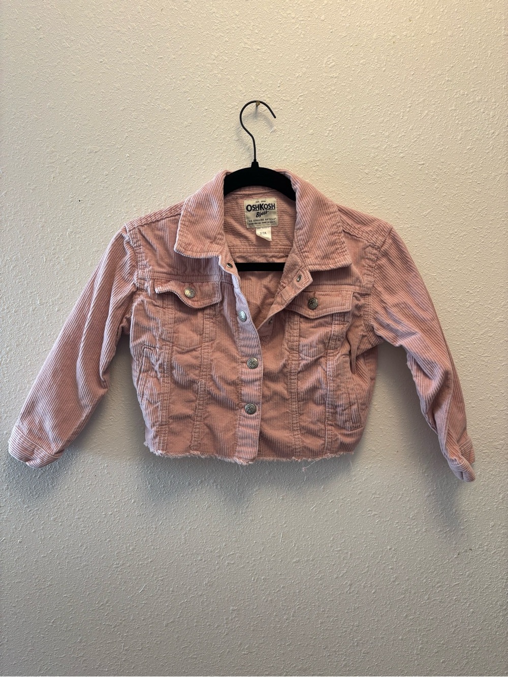 OshKosh B'gosh Pink Corduroy Kids Jacket